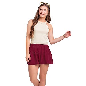 CONJUNTO TEEN FEMININO REGATA E SHORT - FAKINI