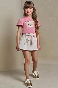 CONJUNTO INFANTIL BLUSA E SHORT SAIA - INFANTI