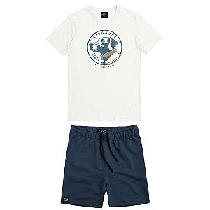 CONJUNTO INFANTOJUVENIL BERMUDA E CAMISETA BUDD - KING & JOE