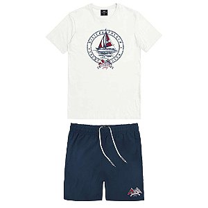 CONJUNTO INFANTOJUVENIL CAMISETA E SHORT LISO - KING & JOE