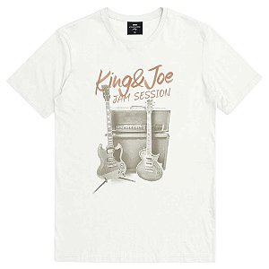 CAMISETA INFANTOJUVENIL EM MALHA JAM SESSION - KING & JOE