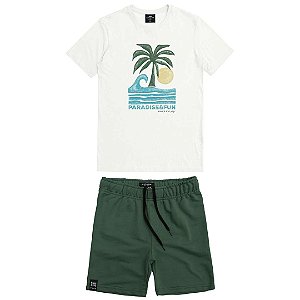 CONJUNTO INFANTOJUVENIL BERMUDA E CAMISETA - KING & JOE