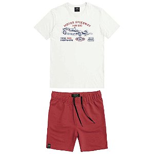 CONJUNTO INFANTOJUVENIL BERMUDA E CAMISETA - KING & JOE