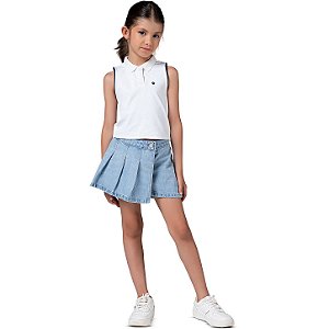 SHORT SAIA JEANS FEMININO JEANS - MANIA KIDS