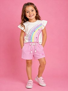CONJUNTO INFANTIL BLUSA E SHORT - CINTI
