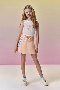 CONJUNTO TEEN REGATA E SHORT SAIA - VIC & VICKY