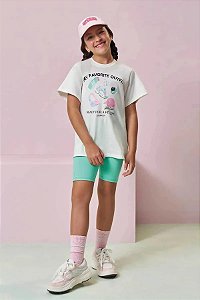 CONJUNTO TEEN CAMISETA OVER E BERMUDA BIK - LILIMOON