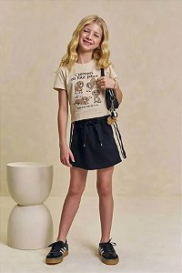CONJUNTO TEEN BLUSA E SHORT SAIA - LILIMOON