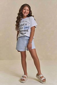 CONJUNTO TEEN CAMISETA E SHORT - LILIMOON