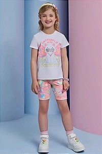 CONJUNTO INFANTOJUVENIL BLUSA E BERMUDA BIKER - INFANTI