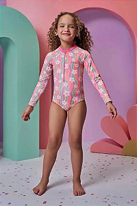 MAIÔ INFANTOJUVENIL EM MALHA UV DRY COM PROTEÇÃO - INFANTI