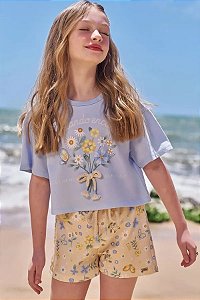 CONJUNTO INFANTOJUVENIL BLUSA E SHORT - INFANTI