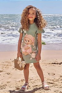 VESTIDO INFANTIL EM MEIA MALHA - INFANTI