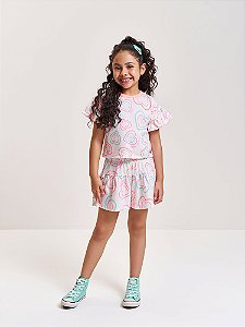 CONJUNTO INFANTOJUVENIL BLUSA E SHORT - CINTI