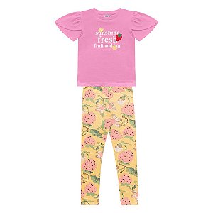 CONJUNTO INFANTIL BLUSA E LEGGING - FAKINI