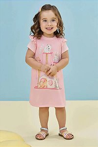 VESTIDO INFANTIL EM MEIA MALHA - KUKIÊ