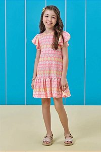 VESTIDO INFANTOJUVENIL EM MOLECOTTON - KUKIÊ