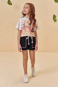 CONJUNTO INFANTOJUVENIL BLUSA E SHORT - KUKIÊ