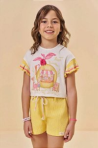 CONJUNTO INFANTOJUVENIL BLUSA E SHORT - KUKIÊ