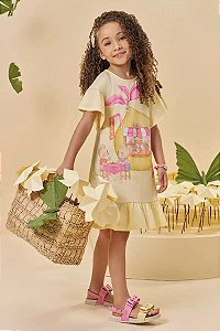 VESTIDO INFANTIL EM MEIA MALHA - KUKIÊ