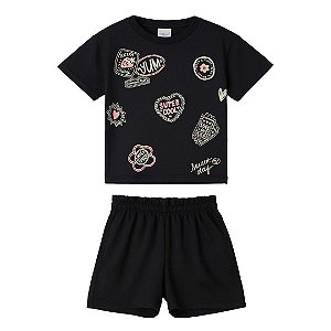 CONJUNTO INFANTOJUVENIL BLUSA E SHORT - MALWEE