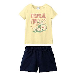 CONJUNTO INFANTOJUVENIL BLUSA E SHORT - MALWEE