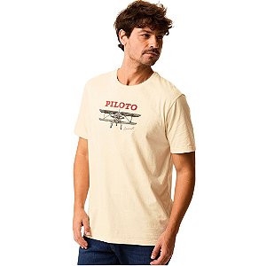 CAMISETA MASCULINA REGULAR PILOTO - MALWEE