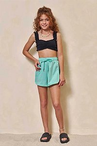 SHORT SAÍDA DE PRAIA TEEN EM MALHA UV DRY - LILIMOON