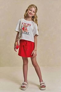 CONJUNTO TEEN BLUSA E SHORT SAIA - LILIMOON