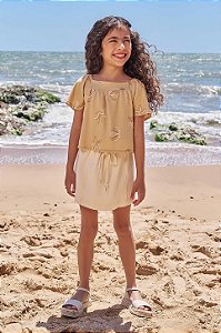 CONJUNTO INFANTOJUVENIL BATA E SHORT SAIA - INFANTI