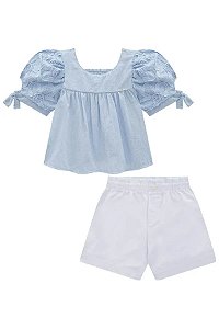 CONJUNTO INFANTOJUVENIL BATA E SHORT - INFANTI