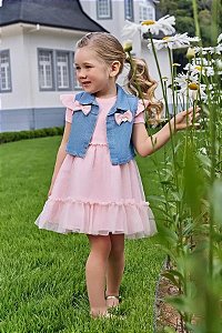 VESTIDO INFANTIL COM COLETE - INFANTI