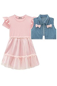 VESTIDO INFANTIL COM COLETE - INFANTI
