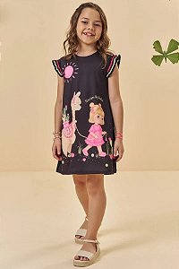 VESTIDO INFANTIL EM MEIA MALHA - KUKIÊ