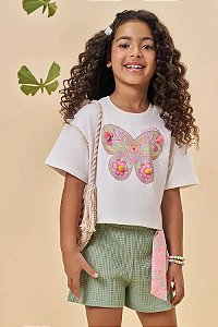 CONJUNTO INFANTOJUVENIL BLUSA E SHORT - KUKIÊ