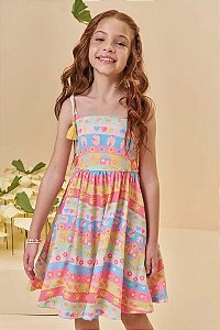 VESTIDO INFANTOJUVENIL EM MALHA FRESH - KUKIÊ