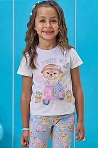 BLUSA INFANTOJUVENIL EM MEIA MALHA - KUKIÊ
