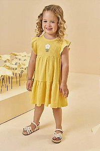 VESTIDO INFANTIL EM MALHA WAFFLE - KUKIÊ