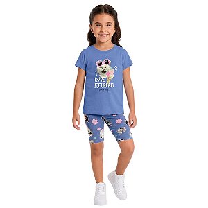 CONJUNTO INFANTOJUVENIL BLUSA E BERMUDA - MALWEE