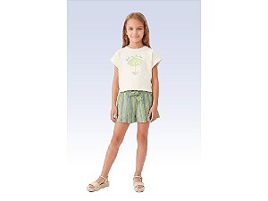 CONJUNTO INFANTOJUVENIL BLUSA E SHORT - FAKINI
