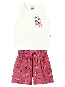 CONJUNTO INFANTOJUVENIL BLUSA E SHORT - MALWEE