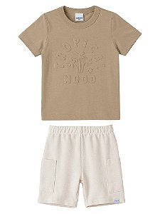 CONJUNTO INFANTIL CAMISETA E BERMUDA - MALWEE