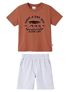 CONJUNTO INFANTOJUVENIL CAMISETA E BERMUDA - MALWEE