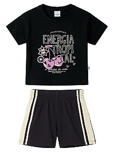 CONJUNTO INFANTOJUVENIL BLUSA E SHORT - MALWEE