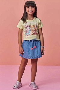 SHORT SAIA INFANTOJUVENIL EM JEANS WISHITA - INFANTI