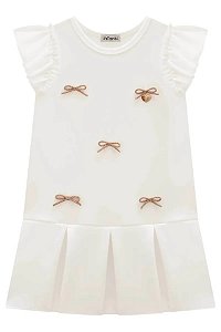 VESTIDO INFANTOJUVENIL EM FLY TECH E TULE - INFANTI