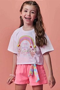 BLUSA INFANTOJUVENIL EM MEIA MALHA - INFANTI