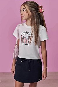 CONJUNTO TEEN BLUSA E SHORT SAIA - VIC & VICKY