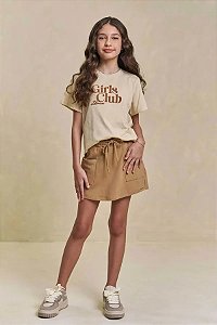 CONJUNTO TEEN CAMISETA E SHORT SAIA - LILIMOON