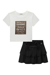 CONJUNTO TEEN BLUSA E SAIA - LILIMOON
